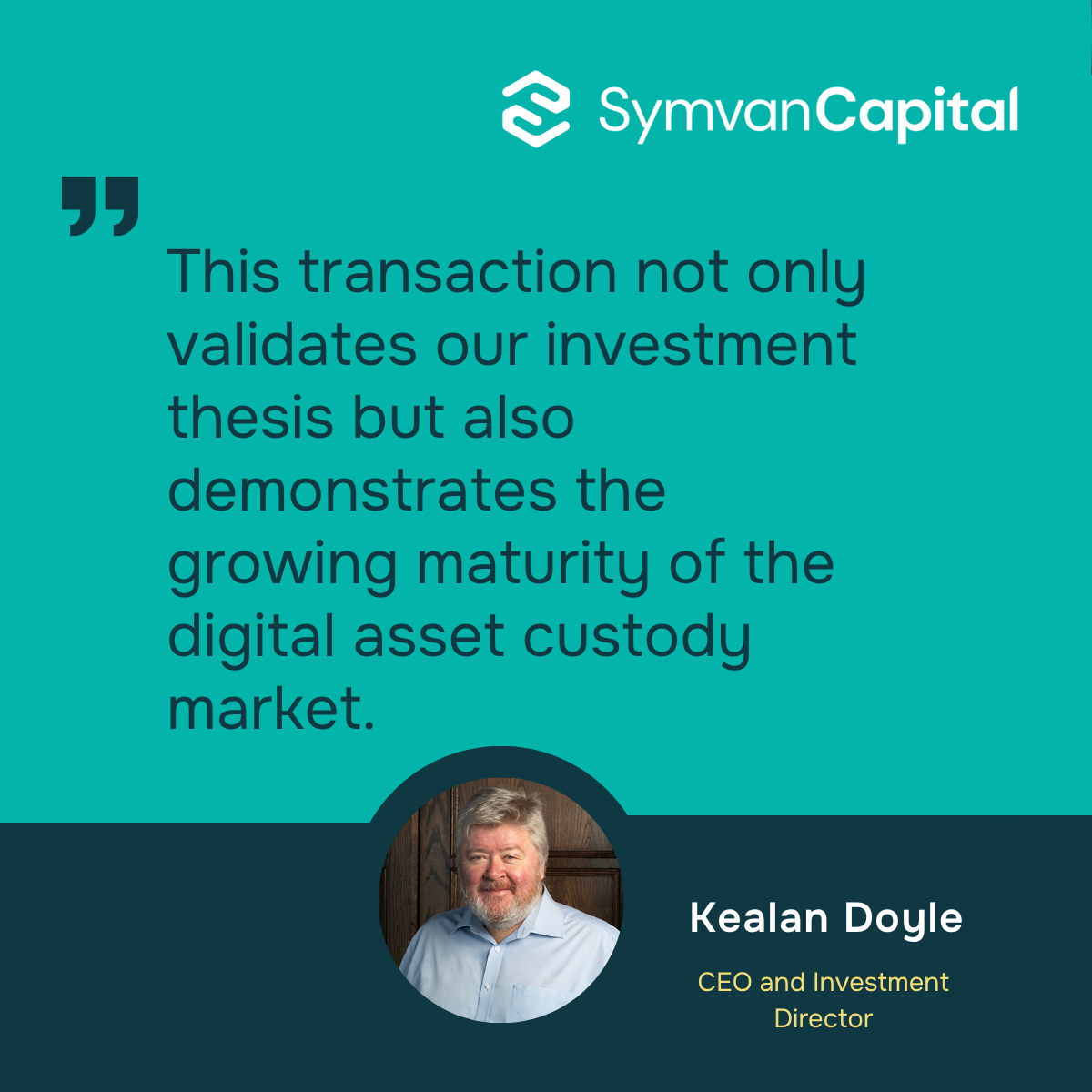 CEO quote regarding portfolio company exit